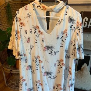 Blu Pepper Floral Cut Out Dress